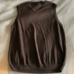 Large Brown Sweater Vest